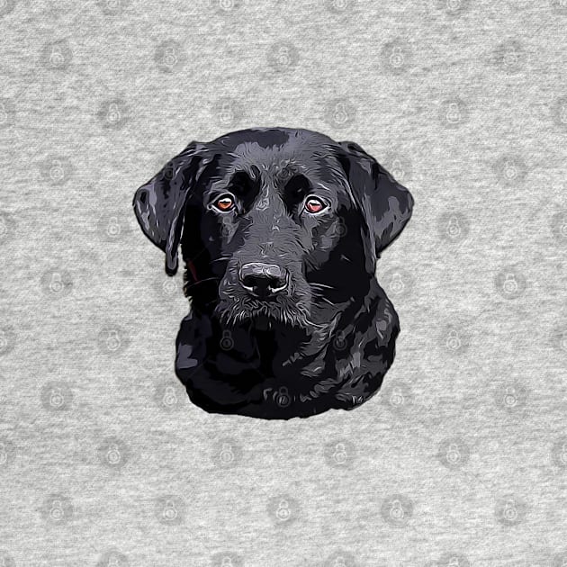 Labrador Retriever Black Dog by ElegantCat